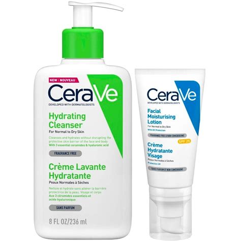 cerave hydrating cleanser ml  facial moisturising lotion spf
