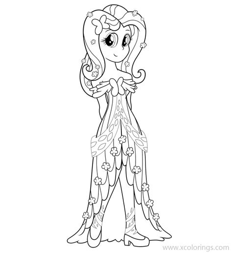 equestria girls coloring pages cute fluttershy xcolorings   xxx