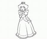 Coloring Daisy Princess Mario Pages Popular Coloringhome sketch template