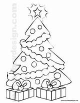 Christmas Tree Coloring Printable Star Decorations Holiday Kids sketch template