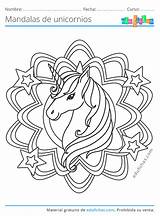 Unicornio Mandalas Unicornios Imprimir sketch template