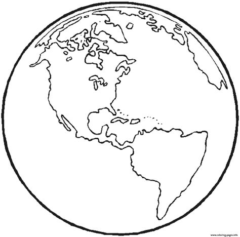 earth coloring page printable