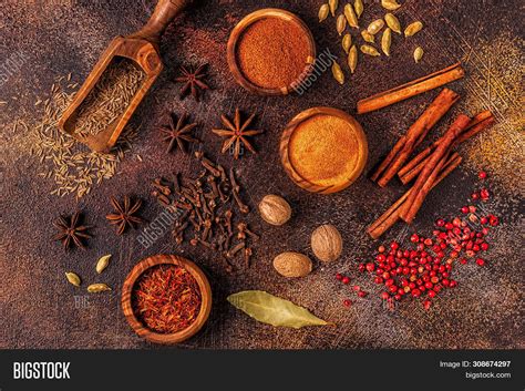 spices ingredients image photo  trial bigstock