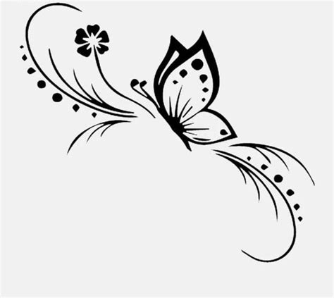 butterfly flower car laptop window sticker vinyl decal black silver