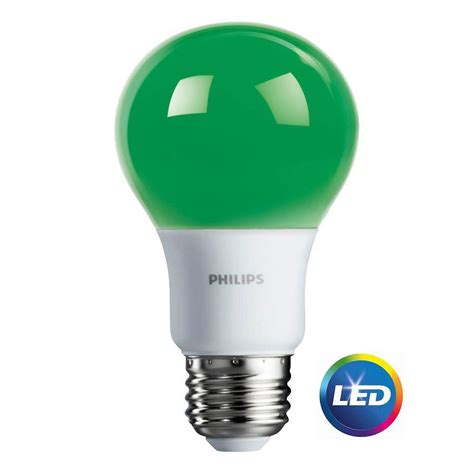 philips led light bulb  green   walmartcom