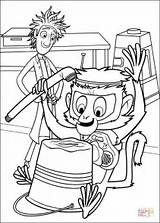 Coloring Pages Flint Monkey His sketch template