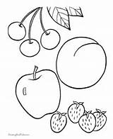 Fruit Coloring Pages Kids Fruits Printable Color Print Colouring Vegetables Food Raisingourkids Printing Vegetable Clipart Worksheets Popular Templates Kindergarten Apple sketch template