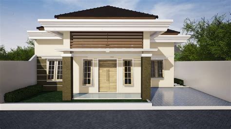 desain rumah klasik modern  tema warna minimalis cream  atas