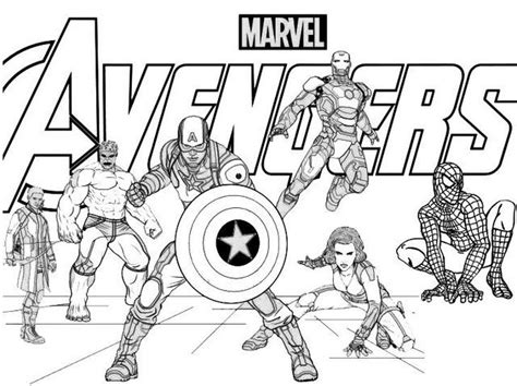 marvels  avengers coloring page  fans avengers coloring