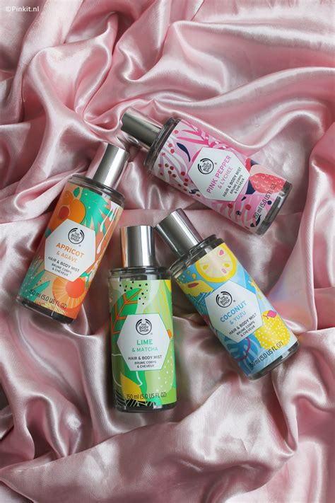 nieuw  body shop hair body mist win pinkitnl