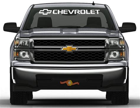 truck chevrolet windshield graphic vinyl decal sticker custom  vehicle