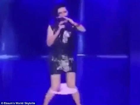 Spanish Comedian Silvia Abril S Pink Knickers Fall Down During Dance