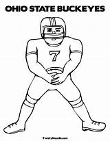 Coloring Pages Cowboys Dallas Football State Ohio Florida Brutus Gators Osu Buckeye Player Color Print Aaron Buckeyes Rodgers Twisty Georgia sketch template