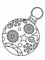 Coloring Ornament Christma Snowy Getdrawings sketch template