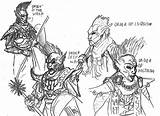 Armor Drawing Skyrim Daedric Getdrawings sketch template