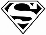 Coloring Pages Superman Logo Boys Sword Superhero sketch template