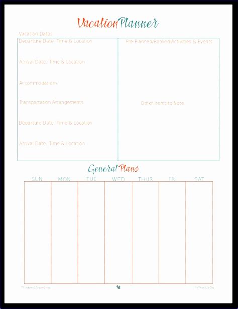 vacation planner template excel excel templates excel templates
