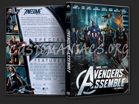 avengers assemble dvd cover dvd covers labels  customaniacs id
