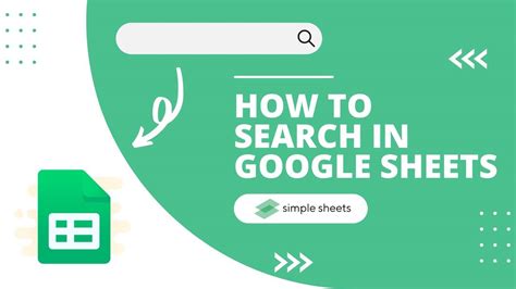 search  google sheets  quick  easy options