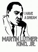 Luther Martin King Coloring Pages Printable Mlk Dream Jr Color Sheets Popular Coloringhome Getcolorings sketch template