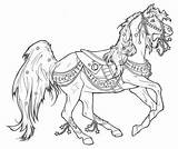 Coloring Carousel Horses Caballos Cavalo Kutsche Pferde Colorear Malvorlagen Fact Tack Selvagem Carosel Ages Saddlebred Besuchen 99worksheets sketch template
