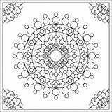 Coloring Pages Circles Crop Fractal Printable Simple Cards Calling Adults Kids Dots Fractals Designlooter Also Set Deco Library Clipart Popular sketch template