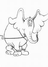 Horton Who Hears Coloring Getdrawings sketch template