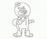 Sandy Spongebob Cheeks Squarepants Coloring Popular sketch template