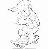 Coloring Hawk Tony Pages Safety Clipart Skateboard Clip Wearing Getcolorings Getdrawings Clipground sketch template