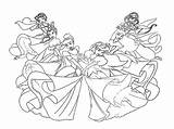 Disney Coloring Princess Pages Princesses Characters Colouring Together Line Drawing Cute Color Sheets Freewebs Ausmalbilder Drawings Prinzessinnen Clipart Dancing Print sketch template
