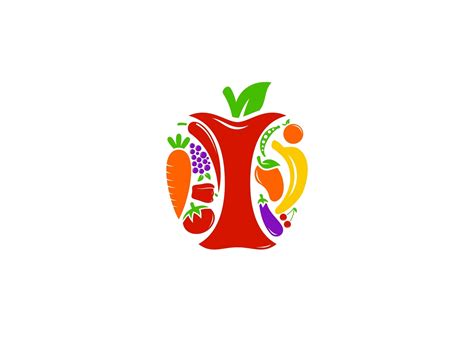 fruit vegetable logo  zzoe iggi  dribbble