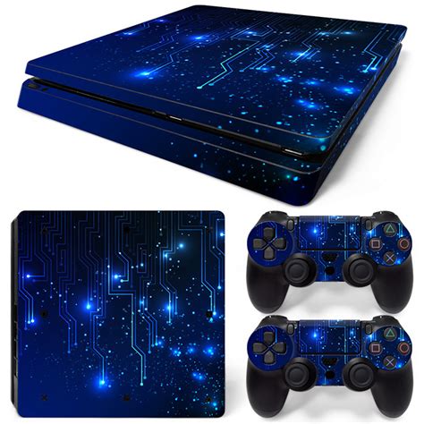 cpu blue ps slim console skins ps slim console skins consoleskins