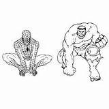 Hulk Spiderman Drawing Coloring Pages Incredible Smash Car Lee Popular Face Baby Toddler Avengers Vs Bruce Cartoon Printable Print Outline sketch template