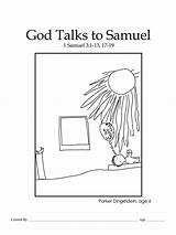 God Samuel Talks Coloring Bible Kids Color Chapter Talk Contents Table Talking sketch template