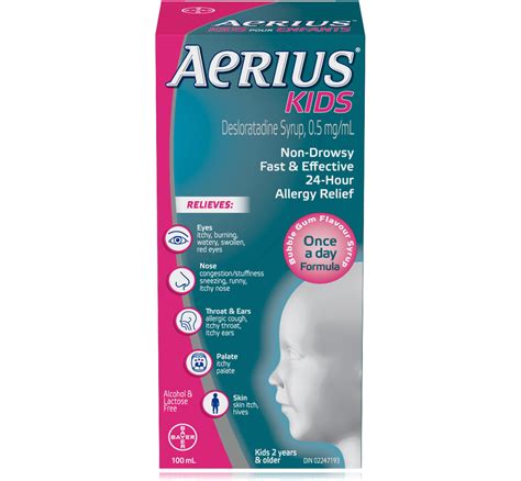 aerius double action  hour antihistamine  decongestant aerius