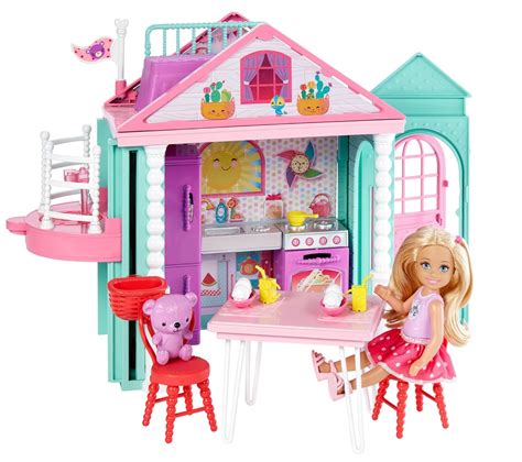 barbie doll house play set chelsea kids toddler pretend gift girl toy