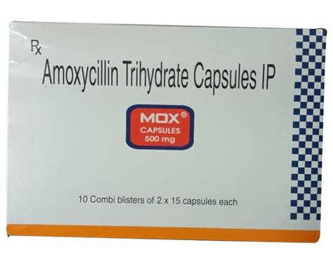 500mg Amoxycillin Trihydrate Capsules Ip At Rs 108 Box Amoxicillin