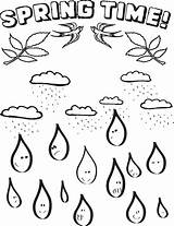 Coloring Raindrops Pages Printable Rain Drops Drop Spring Color Raindrop Getdrawings Template Library Popular Getcolorings Supplyme Comments sketch template