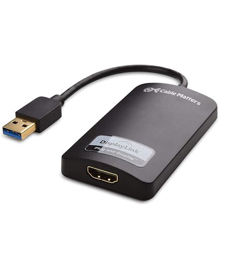 cable matters superspeed usb   hdmi adapter usb  hdmi adapter  windows   p