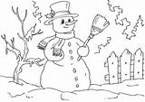Sneeuwman Christmas Snowmen sketch template