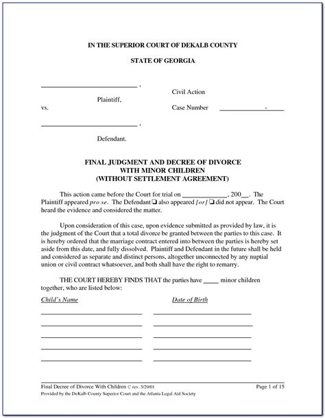 final divorce decree form texas form resume examples gzoeolowq