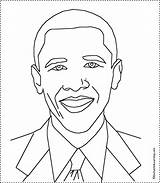Coloring Obama Pages Barack Kids History African American Presidents President Easy Printable Drawing Template Printout Month Bible Print Enchantedlearning Sheets sketch template