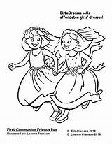Coloring Pages Friend Girls Communion Flower Girl First Print Color Printable Guadalupe Virgen Getcolorings Kids Drawing Sheets Fresh Colouring Getdrawings sketch template