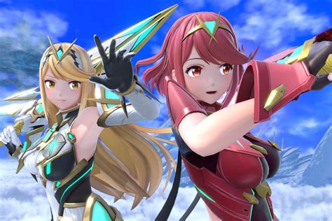 super smash bros ultimate s newest dlc characters pyra and mythra