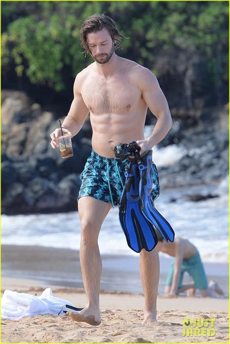 Patrick Schwarzenegger Shows Off His Buff Body At The Beach In Hawaii