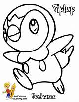 Pokemon Piplup Fletchling Getdrawings Getcolorings sketch template