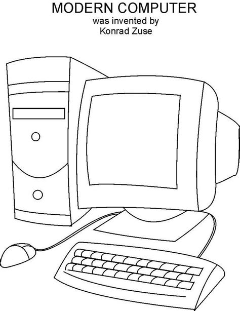 computer coloring pages coloringrocks computer drawing computer