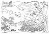 Colouring Sheet Pesta Ubin Seagrass Meadows Copies Come Visit sketch template