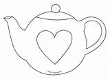 Teapot Mothers Coloringhome Hatter sketch template