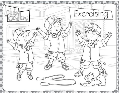 exercise coloring pages printable